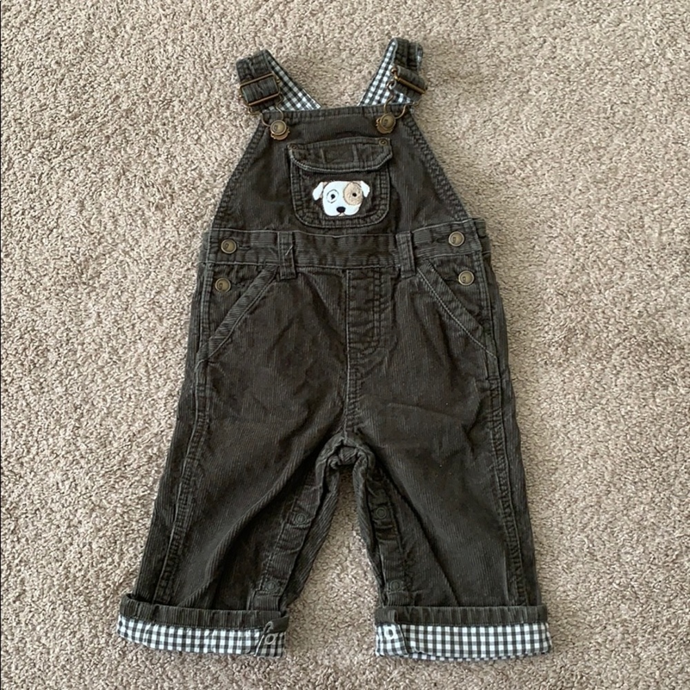 Green Corduroy Overalls